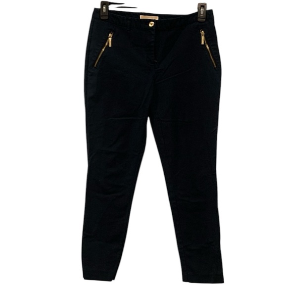 MICHAEL Michael Kors Pants - MICHAEL Michael Kors Skinny Trousers with Gold Zip